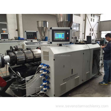 Plastic electric pipe extrusion machine line